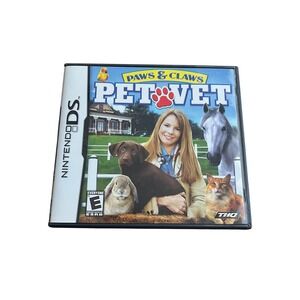 Paws & Claws Pet Vet Nintendo DS Game THQ 2006 CIB with Manual NTR-AQVE-USA